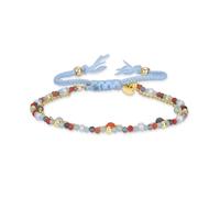 Bracelet - Asvorg - Argent 925 - Quartz hydrothermal vert pastel - finition or jaune 18K - 0,78 gr