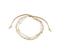 Bracelet - Athat - Alliage Plaqué Or Jaune 18 Carats - Zircone Champagne - Taille Unique - Orange