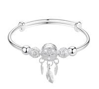 Bracelet Attrape-rêves Femmes | Bracelet à breloques en plumes à pampilles