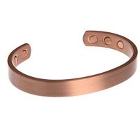 Bracelet avec aimants magnétique en pur cuivre lisse - 16 cm (Poignet 14 à 19cm) - Kerdynelle