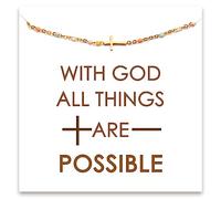 Bracelet avec croix pour femme, bracelet chrétien pour femme, cadeau de confirmation pour filles, bracelets religieux pour sœur, bijoux chrétiens religieux pour femme, bracelet avec croix pour fille