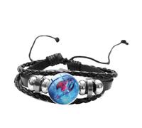 Bracelet avec logo de la Guild Fairy Tail Guild - Cadeau idéal pour homme et femme, 20 mm, Verre