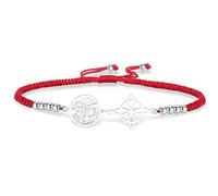 Bracelet avec nœud de sorcière bracelet tétragramme pentagramme pendentif nœud celtique nom de Dieu corde tressée réglable protection de sorcellerie bijoux païens pour femmes et hommes (Chaîne S-R)