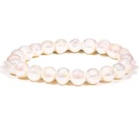 Bracelet avec perles blanches d'eau douce Potato -- ±0.8cm
