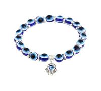Bracelet avec perles du mauvais œil Bracelet avec perles du mauvais œil | Bracelet - Bracelet pour protection, pendentif perles oeil bleu pour adolescents, filles et,