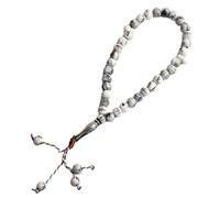 Bracelet avec perles pour homme, bracelet avec foi, bracelet porte-bonheur avec perles sanskrit arabes, bracelet léger d'Allah, chaîne de perles avec pendentifs de Dieu, bijoux avec symboles religieux