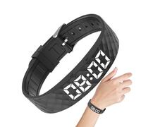Bracelet Avec Réveil Vibrant Silencieux Silicone Bracelet D'alarme Vibrant Horloge D'alarme Vibrante Au Poignet Ajustable Minuteur Silencieux Portable Pour Seniors Personnes Âgé Hommes Femmes