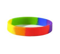 Bracelet avec SEGMENT Arc-en-ciel Bracelet en Silicone Unisexe Colorful Pride Bijoux LGBT Convenient Design