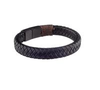 Bracelet - BASTILLE BAOBAB - BALARD - Cuir - Noir - 19 cm x 1.1 cm