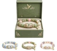 Bracelet « Bénédictions Oiseau Bleu » Édition Limitée 2026 avec Coffret Cadeau, Bracelet à Breloques « Bénédictions de Printemps », Bracelets « Bénédictions Colibri Papillon », Bracelets Élastiques à