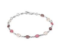 Bracelet - BIJOUXIA - Dégradé rose violet - Argent 925/000 - Cristaux Swarovski - Longueur 18 cm
