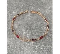 Bracelet - Bijouxia - Swarovski - Violet - Or 18 Carats - 18 cm
