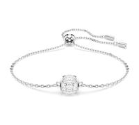 Bracelet Birthstone, Taille Carré, Avril, Blanc, Métal rhodié OS
