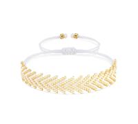 Bracelet Blanc Pour Femme, Style Surfeur, Style BohèMe, Amitié, Motif Chevrons Et FlèChes, Perles De Rocaille, Bracelet RéGlable Fait Main