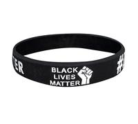 Bracelet Blm - Accessoire pour bracelet en silicone, Power Band noir | Bracelet Equality Black Lives Matter, bande de support unisexe Blm, bracelet en silicone autonomisation pour hommes, femmes et a