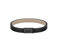 Bracelet - Boss - 1580337S - Acier Noir - Cuir Noir - 17.5 cm