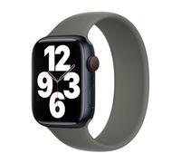 Bracelet Boucle unique en Silicone pour Apple Watch | 38/40/41/42 mm - Taille 2 - Olive