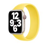 Bracelet Boucle unique en Silicone pour Apple Watch | 44/45/46/49 mm - Taille 12 - Canary Yellow