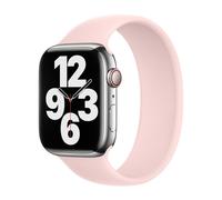 Bracelet Boucle unique en Silicone pour Apple Watch | 44/45/46/49 mm - Taille 9 - Chalk Pink