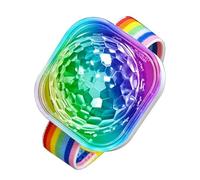Bracelet boule disco | Lumière boule disco | bracelet rechargeable lumière stroboscopique | Horloge lumineuse LED activée par le son | Lumières d'ambiance pour fête danse en Club KTV