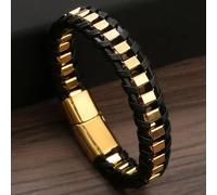 Bracelet Bowen-noir/doré/23cm KP29697