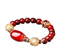 Bracelet, Bracelet en cristal naturel, petit talisman bois de rose forme feuille, mini jonc, protège la chance, l'amour, l'argent, du bonheur, richesse et prospérité, attire les femmes