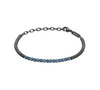 Bracelet - Breil - B Fence - Acier Ip Gun - Finition Turquoise - Éviter L'eau