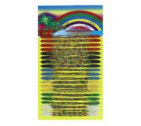 Bracelet Bresilien - 100 Pcs Amitié Femme, Perles Boho Colorés Faits à la Main, Tressés de Plage pour Surfeur, Cheville Tissés Bohème, Jaune