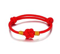 Bracelet Bresilien, Réglable Noeud Chinois Bracelet Tibétain Multicolore Tissé Rouge Jaune Bracelets Porte-Bonheur À La Main Charme Ethnique Yoga Bracelets Femmes Hommes Cadeau