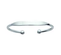 Bracelet - Brillaxis - Jonc esclave argent - Argent sterling 925 - Couleur blanche - Femme