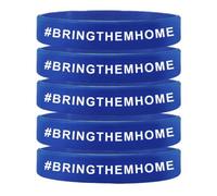 Bracelet Bring Them Now, bracelets en silicone Israël, bracelets en silicone avec étoiles juives israéliennes I