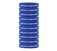 Bracelet Bring Them Now, bracelets en silicone Israël, bracelets en silicone avec étoiles juives israéliennes I