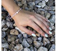 Bracelet cabala rose en cordon Heart AGB541