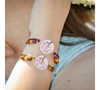 Bracelet cabochon et satin natacha