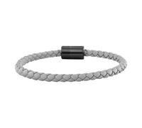 bracelet cai men cuir olive gris avec fermeture magnétique cai