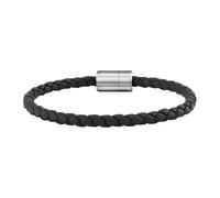 bracelet cai men cuir olive noir avec fermoir magnétique cai