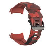 Bracelet camouflage 22 mm 26 mm pour Garmin Instinct 3, bracelet pour Instinct E, bracelet pour Garmin Fenix 8, bracelet pour Approach S70, camouflage rouge, 22 mm