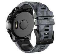 Bracelet camouflage en silicone à libération rapide compatible avec Garmin Fenix 7X/6X/5X, Garmin Fenix 7/6/5, Garmin Approach S62/Instinct/Instinct2, 26mm, for Fenix 7X/6X/5X