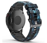 Bracelet camouflage en silicone à libération rapide compatible avec Garmin Fenix 7X/6X/5X, Garmin Fenix 7/6/5, Garmin Approach S62/Instinct/Instinct2, 22mm, for Fenix 7/6/5