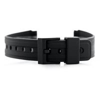 Bracelet caoutchouc - modèle 6 noir - 18mm