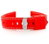 Bracelet caoutchouc pour montre U20 - rouge 20 mm