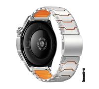 Bracelet Caoutchouc Titane 22mm For Huawei Watch GT6/5/4/Pro 46mm/Ultimate2(Titanium orange-CX)