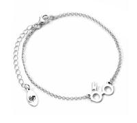 Harry Potter - Lunettes & Eclair - Bracelet Argent