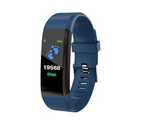 Bracelet Cardiofréquence Tension artérielle Bracelet connecté Fitness Tracker Smartband Bluetooth pour Fitbit Montre connectée (Bleu)