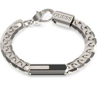 Bracelet chaîne Guess Collection argent Racer tag - homme