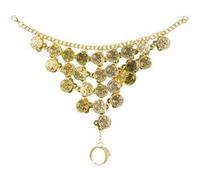 bracelet chaîne main oriental danseuse du ventre - boland 64475 Jaune G
