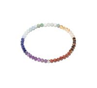 Bracelet chakra avec perle en argent sterling 925 - Perles à facettes, M-L, Pierre