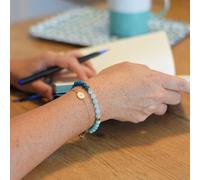 Bracelet chakra de la gorge 6 mm