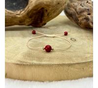 Bracelet chance en corail rouge
