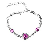 Bracelet chapelet avec fermoir à pince pour la Saint-Valentin, taille unique, Acier allié, Pas de gemme